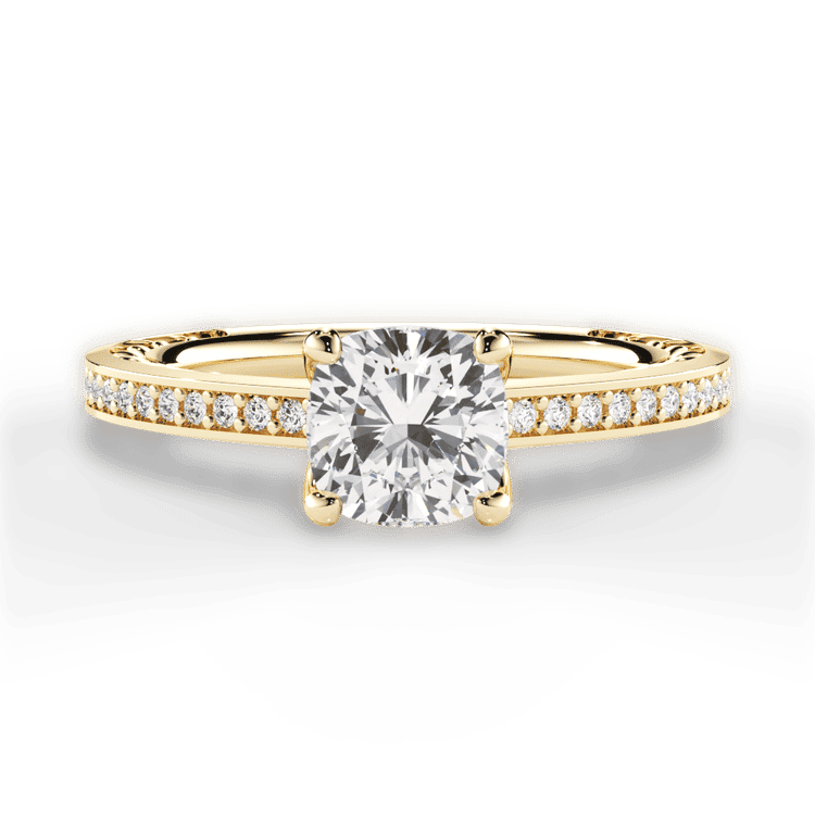 14kt Yellow Gold/18kt Yellow Gold/cushion/top sku 1CUZ4170