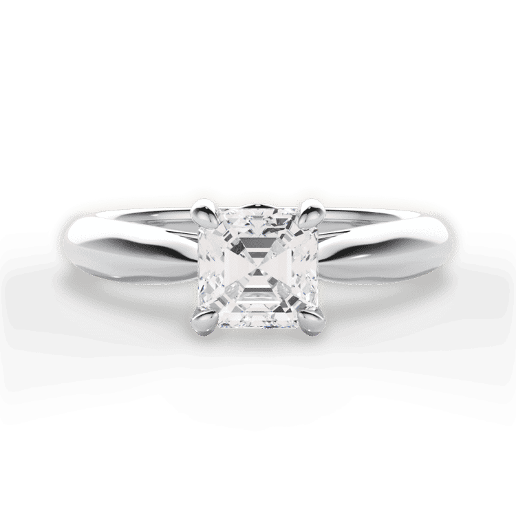 14kt White Gold/18kt White Gold/Platinum/asscher/top sku 1ASZ7244