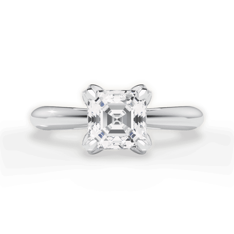 14kt White Gold/18kt White Gold/Platinum/asscher/top sku 1ASZ3279