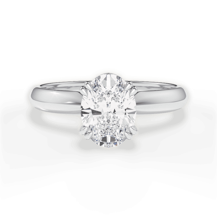 14kt White Gold/18kt White Gold/Platinum/oval/top sku 1OZ7262