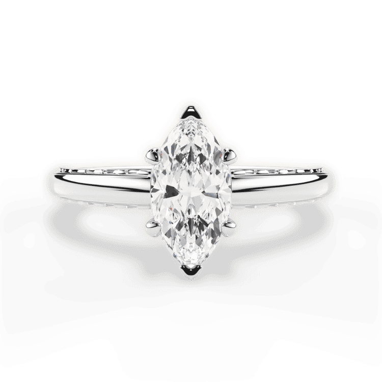 14kt White Gold/18kt White Gold/Platinum/marquise/top sku 1MZ2850