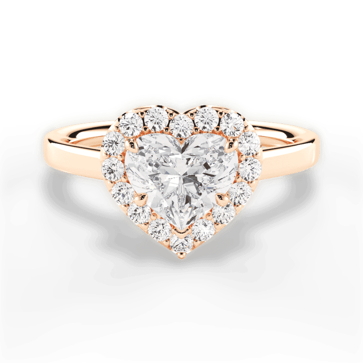 14kt Rose Gold/18kt Rose Gold/heart/top sku 1HZ1329