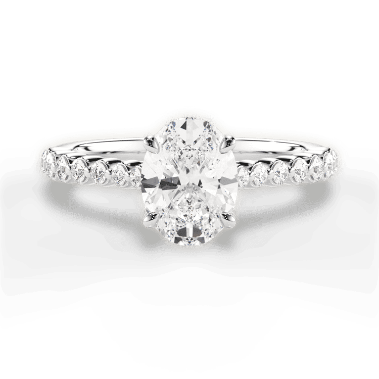 14kt White Gold/18kt White Gold/Platinum/oval/top sku 1OZ1511