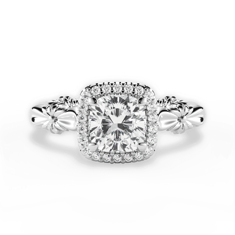 14kt White Gold/18kt White Gold/Platinum/cushion/top sku 1CUZ4723