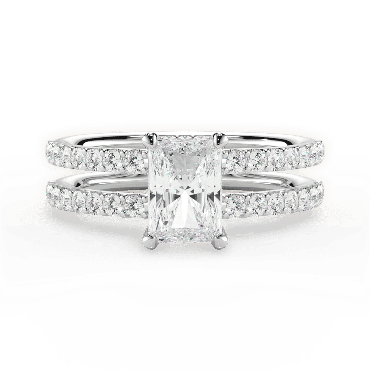 14kt White Gold/18kt White Gold/Platinum/radiant/top sku 1RAZ1401