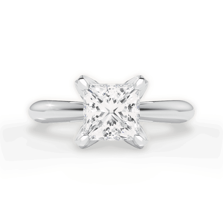 14kt White Gold/18kt White Gold/Platinum/princess/top sku 1PCZ3279