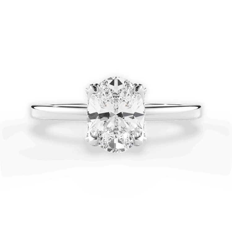 14kt White Gold/18kt White Gold/Platinum/oval/top sku 1OZ4715