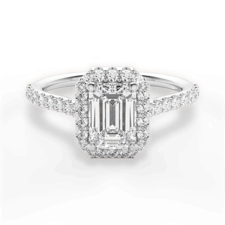 14kt White Gold/18kt White Gold/Platinum/emerald/top sku 1ECZ1323