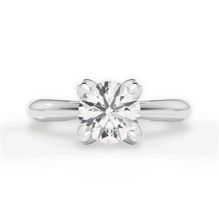 14kt White Gold/18kt White Gold/Platinum/round/top sku 1RZ3279