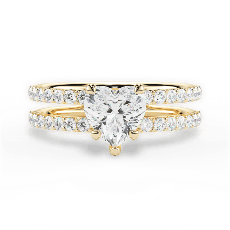 14kt Yellow Gold/18kt Yellow Gold/heart/top sku 1HZ1401