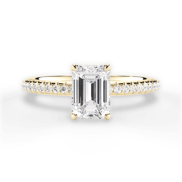 14kt Yellow Gold/18kt Yellow Gold/emerald/top sku 1ECZ4777