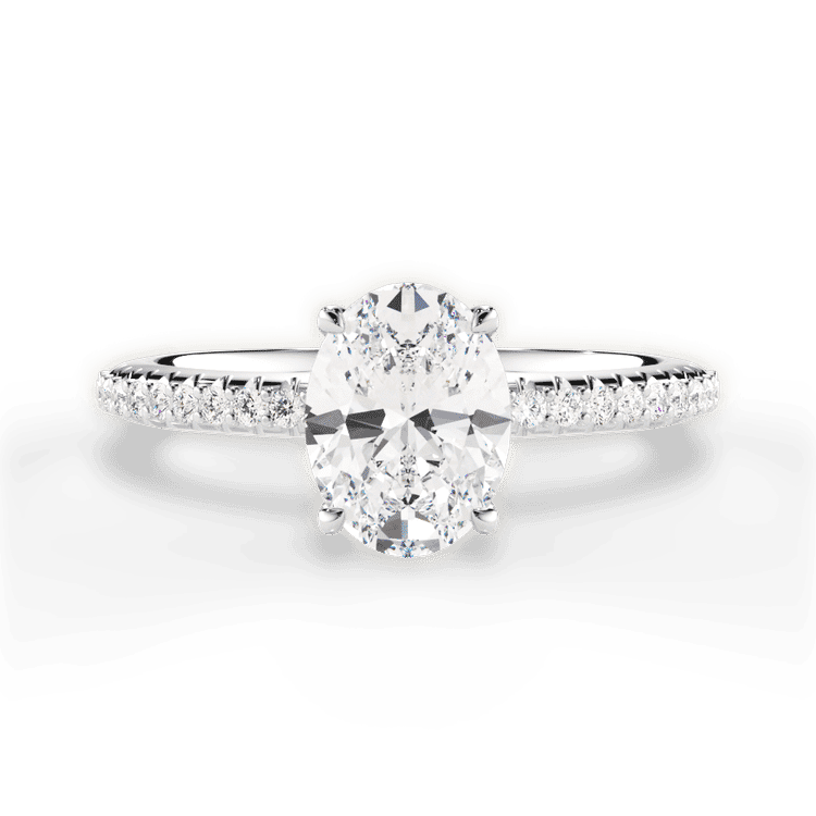 14kt White Gold/18kt White Gold/Platinum/oval/top sku 1OZ4777