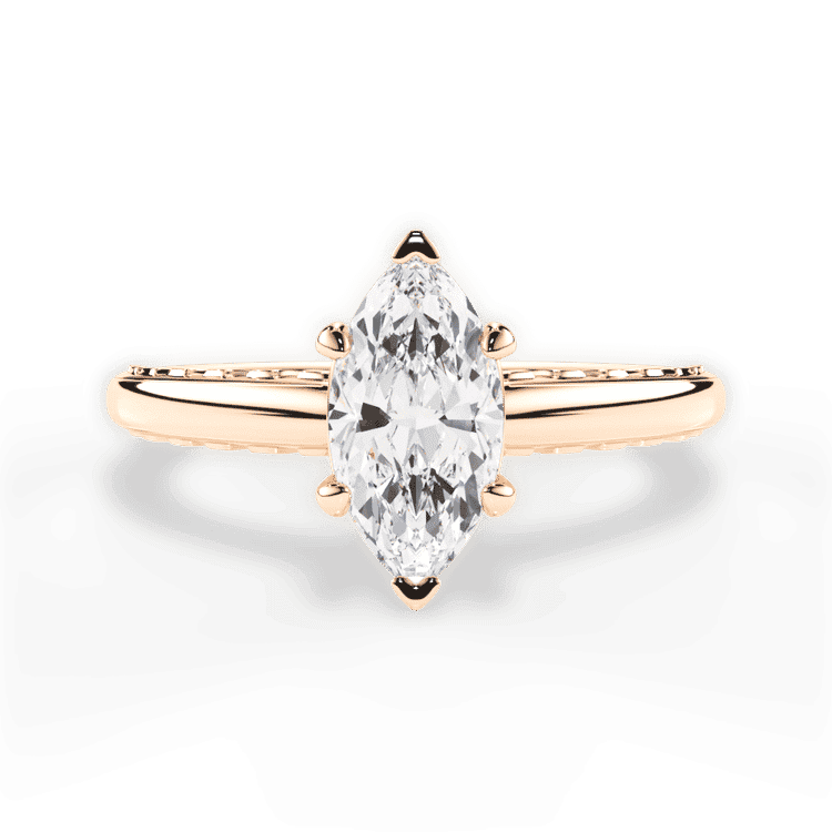 14kt Rose Gold/18kt Rose Gold/marquise/top sku 1MZ2850