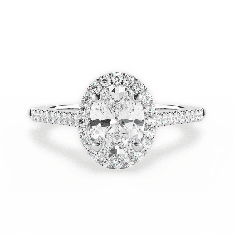 14kt White Gold/18kt White Gold/Platinum/oval/top sku 1OZ4746