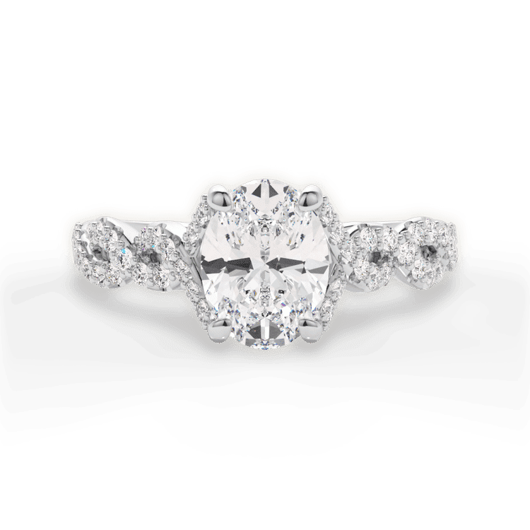 14kt White Gold/18kt White Gold/Platinum/oval/top sku 1OZ1317