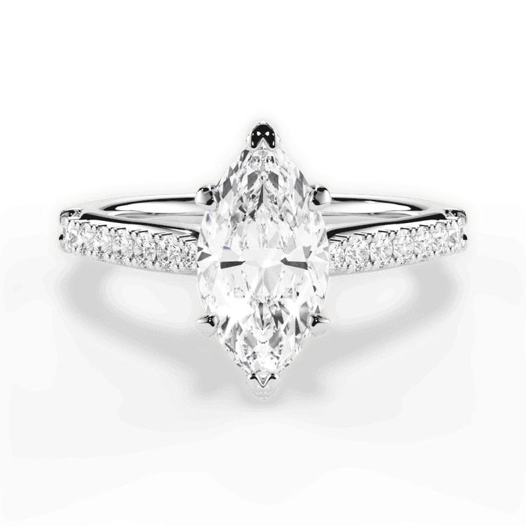 14kt White Gold/18kt White Gold/Platinum/marquise/top sku 1MZ2489