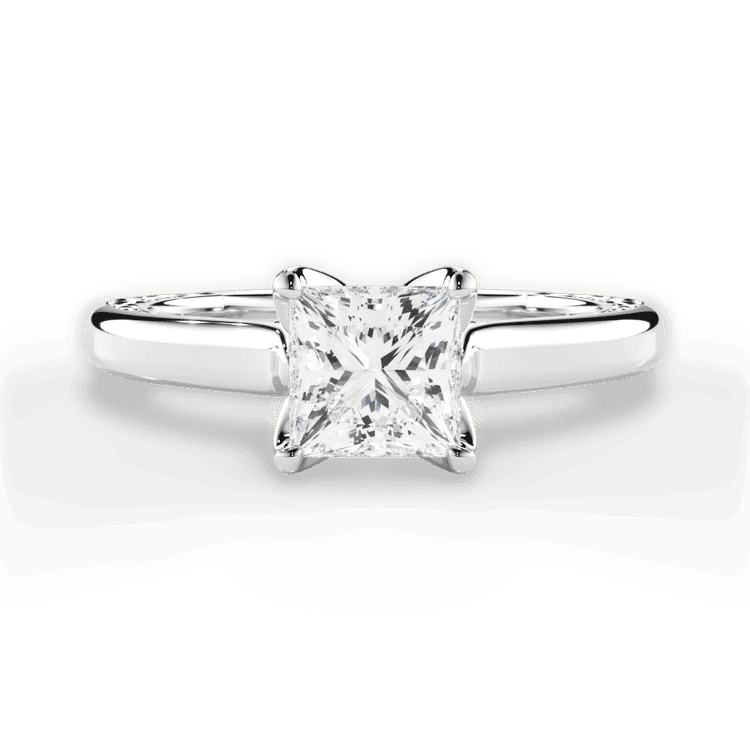 14kt White Gold/18kt White Gold/Platinum/princess/top sku 1PCZ2828