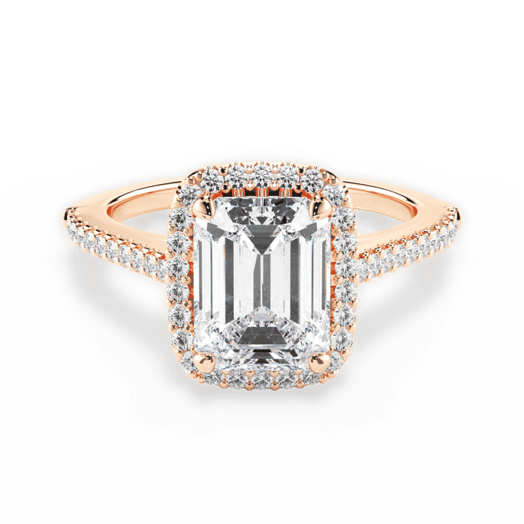 14kt Rose Gold/18kt Rose Gold/emerald/top sku 1ECZ4746