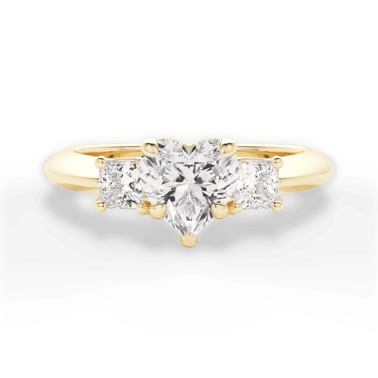 14kt Yellow Gold/18kt Yellow Gold/heart/top sku 1HZ1237P