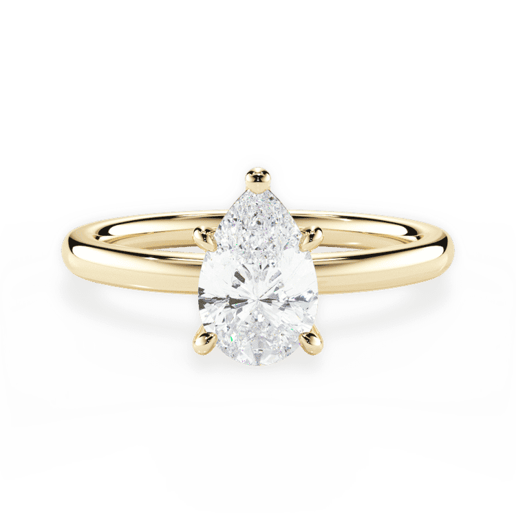 14kt Yellow Gold/18kt Yellow Gold/pear/top sku 1PZ4775