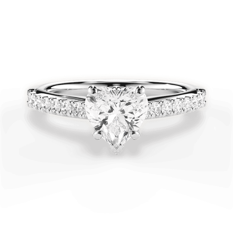 14kt White Gold/18kt White Gold/Platinum/heart/top sku 1HZ2489