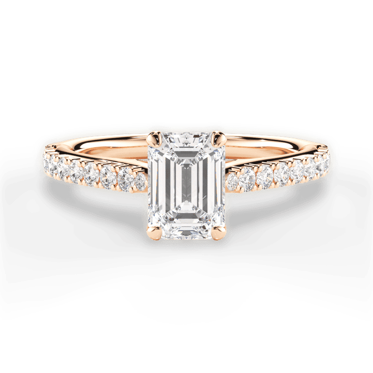 14kt Rose Gold/18kt Rose Gold/emerald/top sku 1ECZ2498