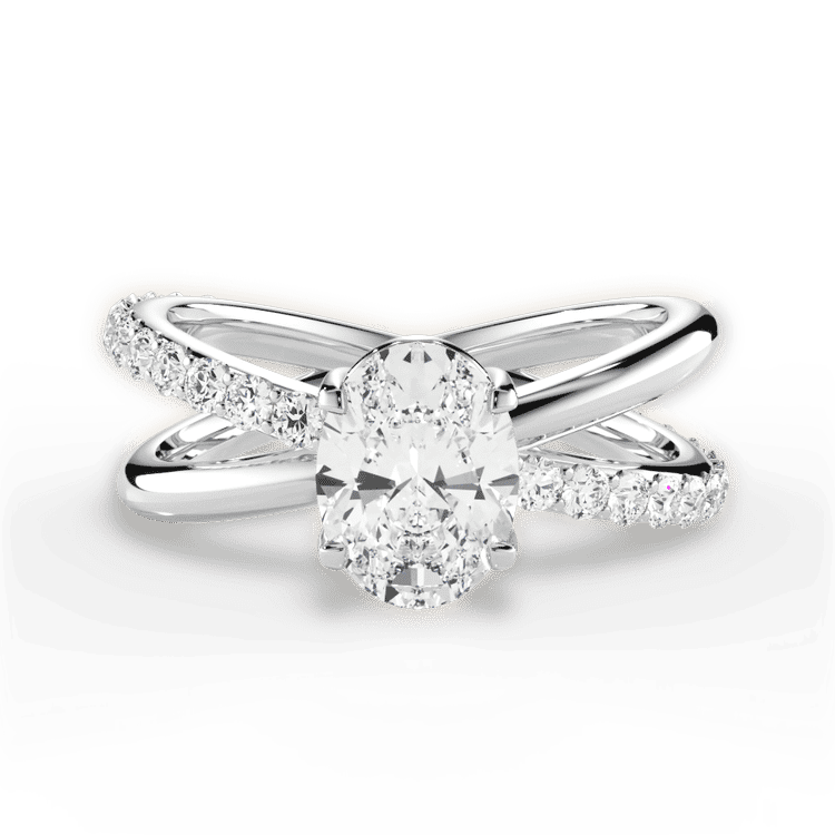 14kt White Gold/18kt White Gold/Platinum/oval/top sku 1OZ4768