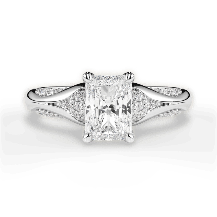 14kt White Gold/18kt White Gold/Platinum/radiant/top sku 1RAZ1180