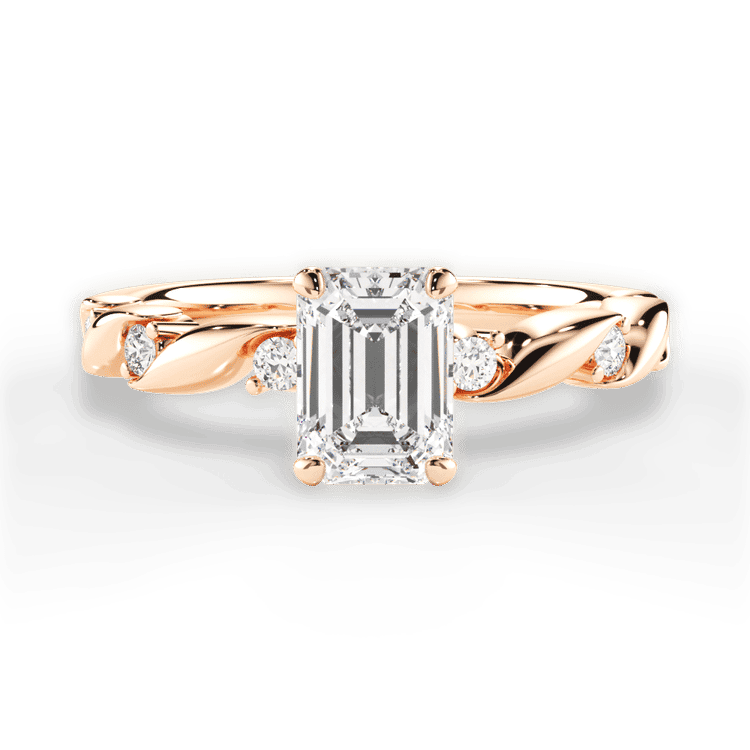 14kt Rose Gold/18kt Rose Gold/emerald/top sku 1ECZ1501