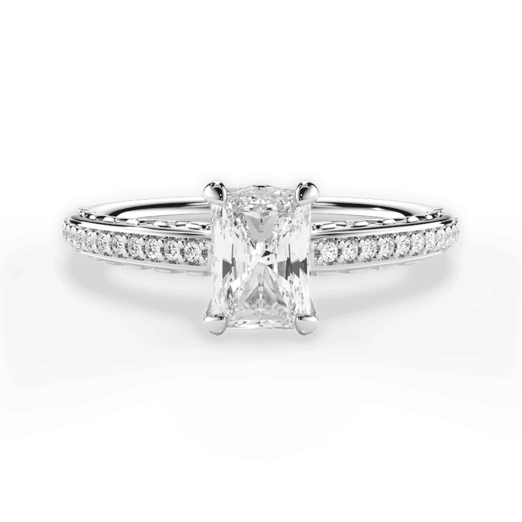 14kt White Gold/18kt White Gold/Platinum/radiant/top sku 1RAZ2851