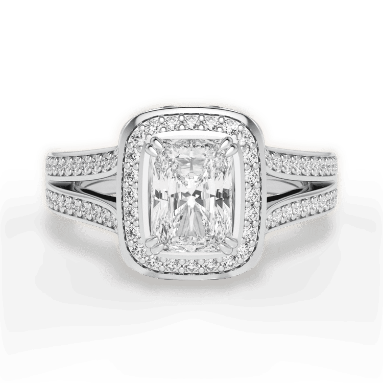 14kt White Gold/18kt White Gold/Platinum/radiant/top sku 1RAZ3152