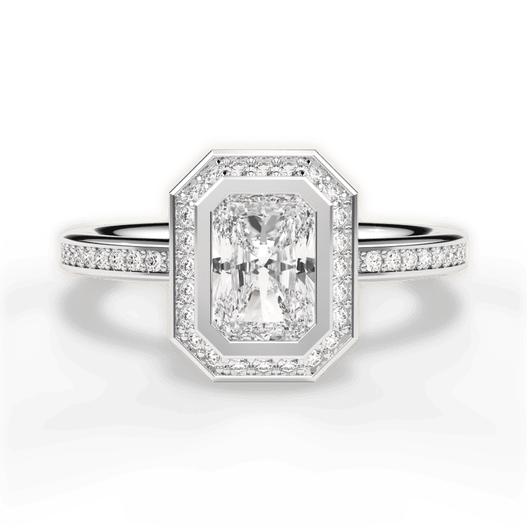 14kt White Gold/18kt White Gold/Platinum/radiant/top sku 1RAZ1694