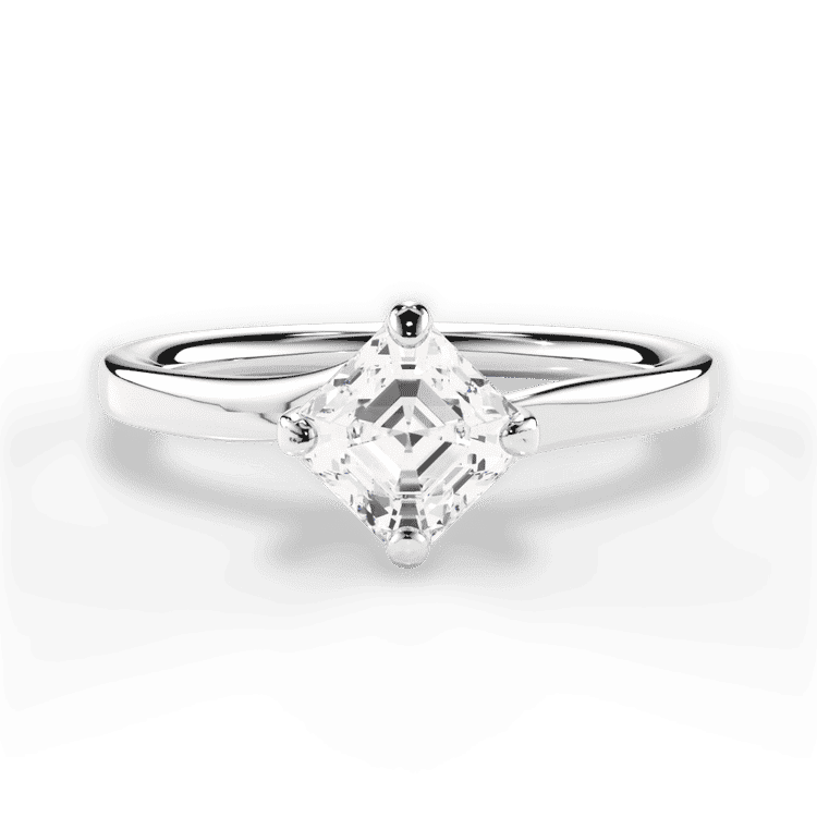 14kt White Gold/18kt White Gold/Platinum/asscher/top sku 1ASZ4765