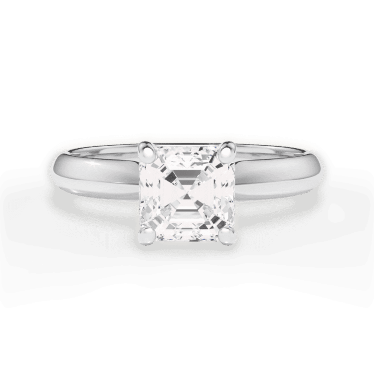 14kt White Gold/18kt White Gold/Platinum/asscher/top sku 1ASZ7261