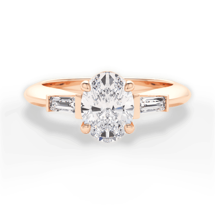 14kt Rose Gold/18kt Rose Gold/oval/top sku 1OZ1013