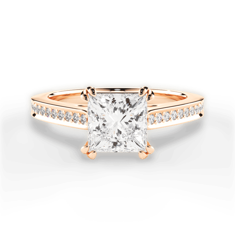 14kt Rose Gold/18kt Rose Gold/princess/top sku 1PCZ4752