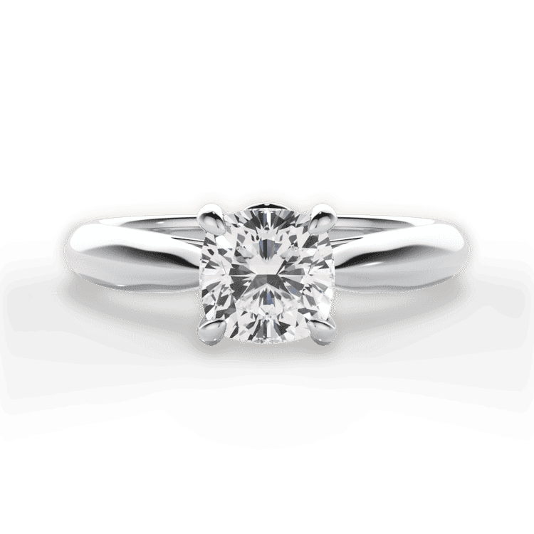 14kt White Gold/18kt White Gold/Platinum/cushion/top sku 1CUZ7244