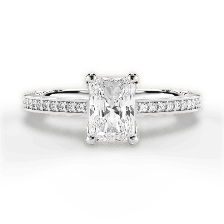 14kt White Gold/18kt White Gold/Platinum/radiant/top sku 1RAZ4170