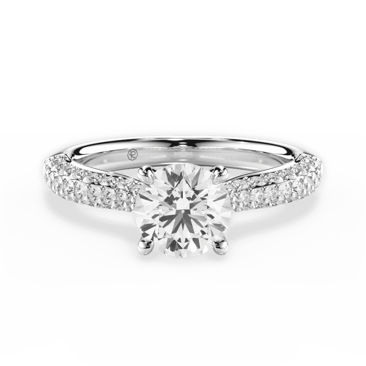 14kt White Gold/18kt White Gold/Platinum/round/top sku 1RZ1350