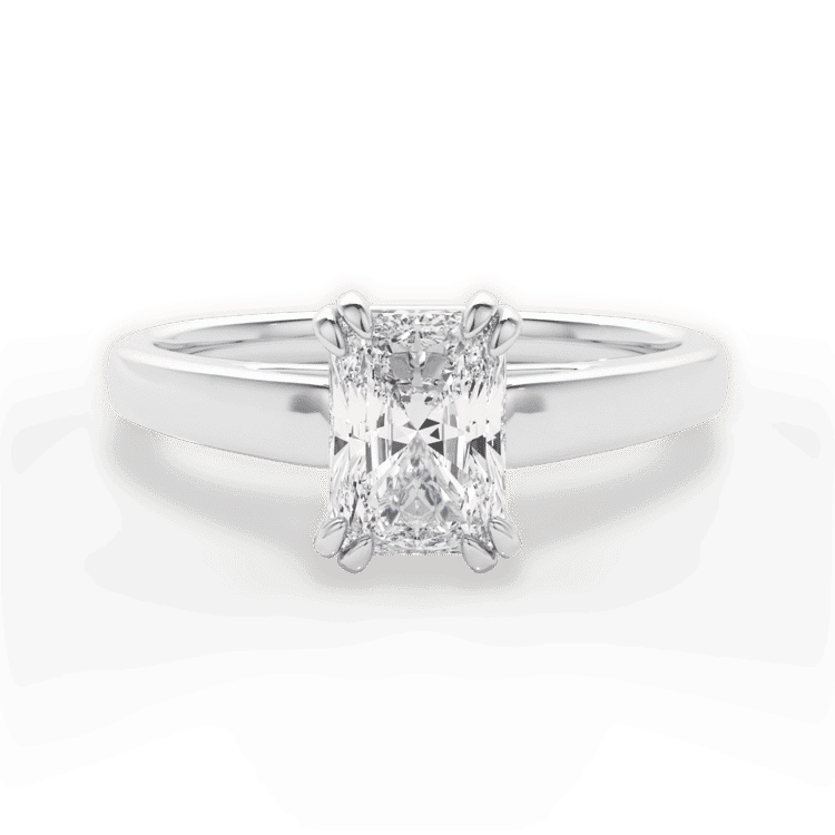 14kt White Gold/18kt White Gold/Platinum/radiant/top sku 1RAZ7232