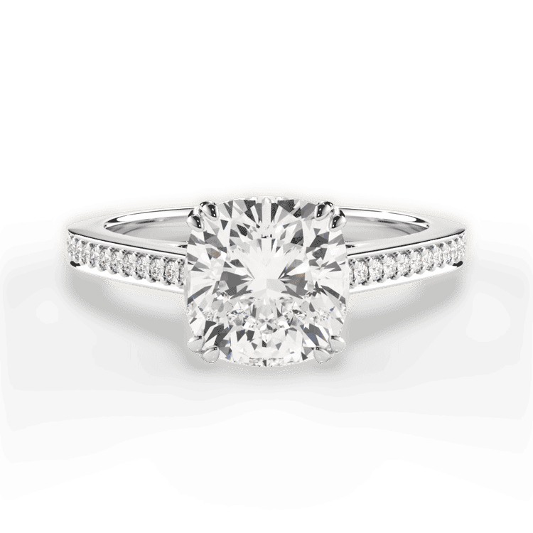 14kt White Gold/18kt White Gold/Platinum/cushion/top sku 1CUZ4752