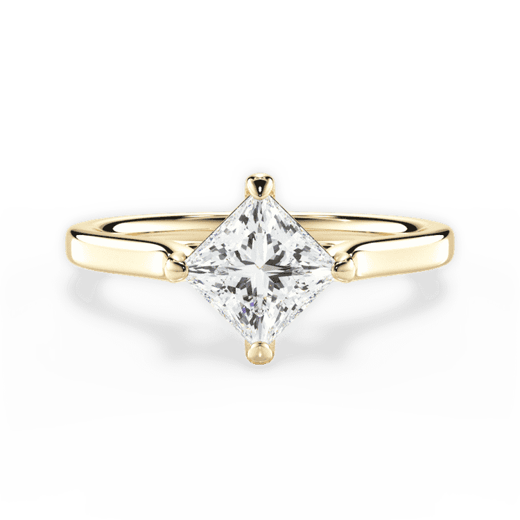 14kt Yellow Gold/18kt Yellow Gold/princess/top sku 1PCZ1402