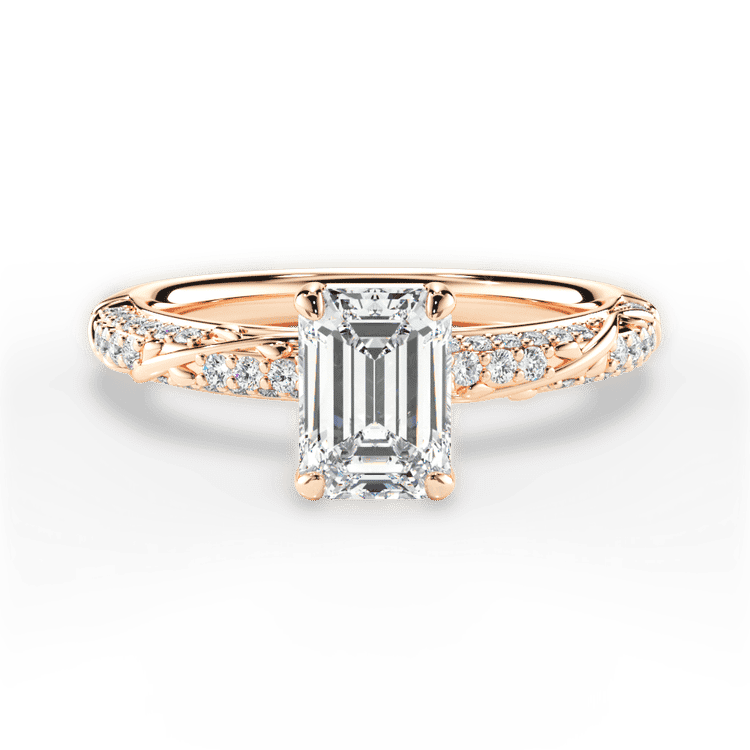 14kt Rose Gold/18kt Rose Gold/emerald/top sku 1ECZ4739