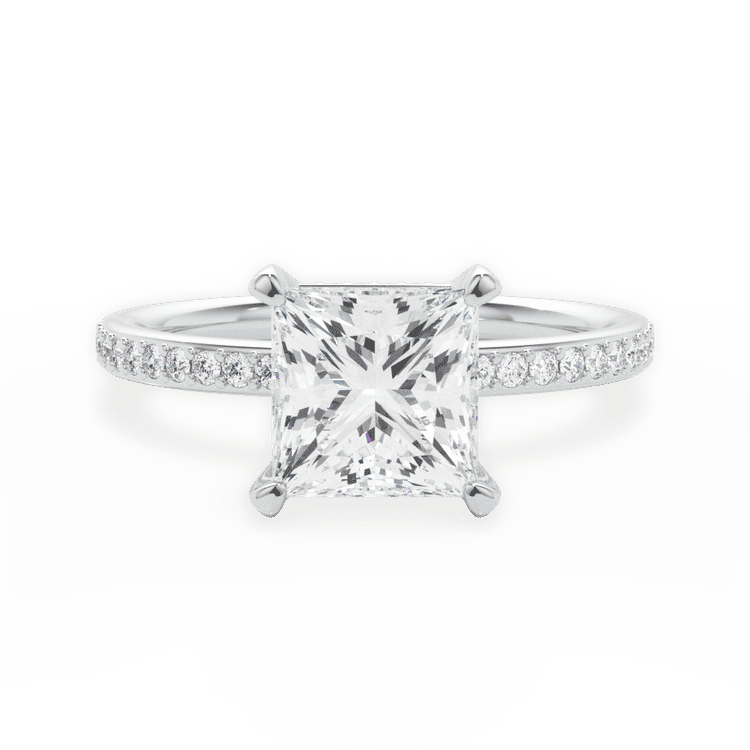 14kt White Gold/18kt White Gold/Platinum/princess/top sku 1PCZ1509