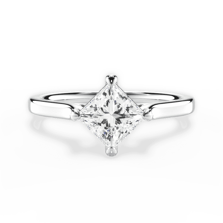 14kt White Gold/18kt White Gold/Platinum/princess/top sku 1PCZ1402