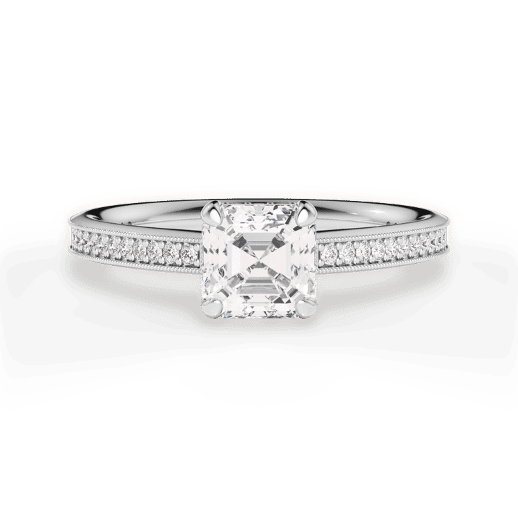 14kt White Gold/18kt White Gold/Platinum/asscher/top sku 1ASZ1963