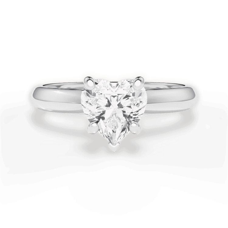 14kt White Gold/18kt White Gold/Platinum/heart/top sku 1HZ7261