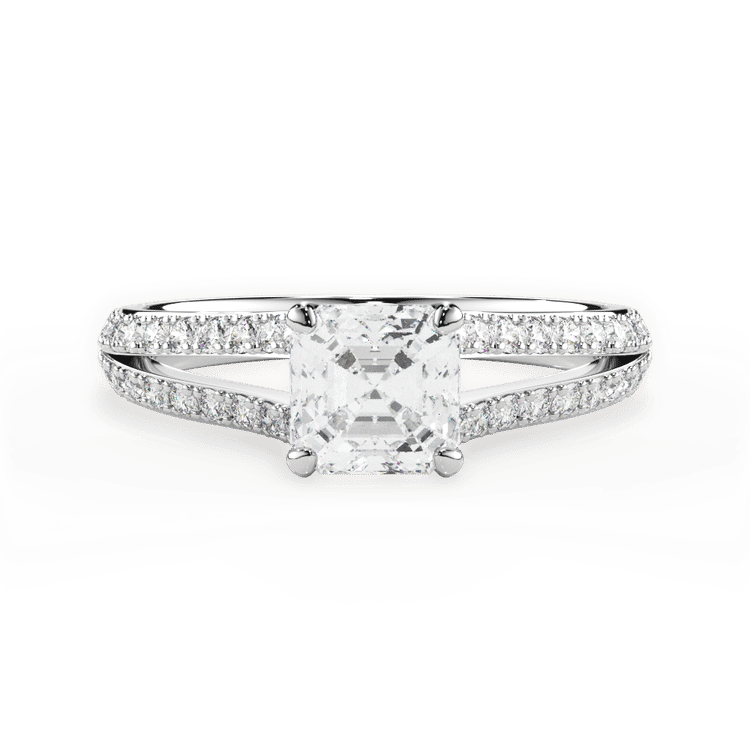 14kt White Gold/18kt White Gold/Platinum/asscher/top sku 1ASZ2488