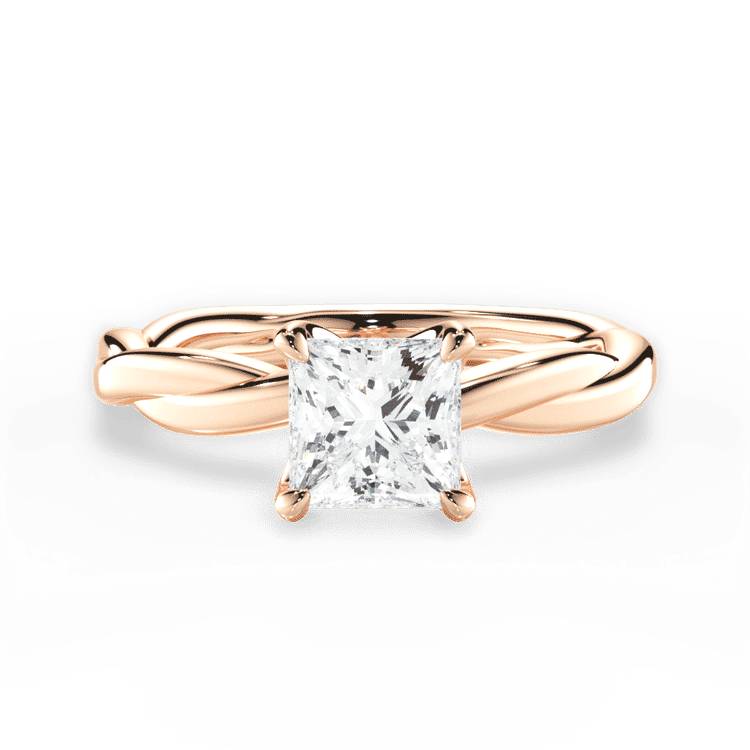 14kt Rose Gold/18kt Rose Gold/princess/top sku 1PCZ4702