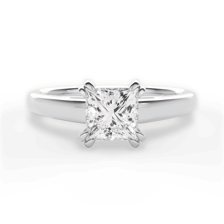 14kt White Gold/18kt White Gold/Platinum/princess/top sku 1PCZ7232